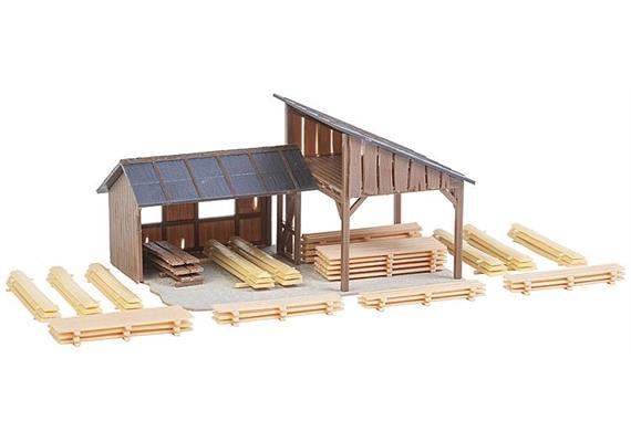 Faller 180498 Holzlagerschuppen HO | Bild 2