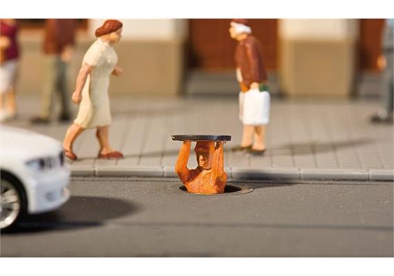 Faller 180600 Kanalarbeiter mit Bewegung HO | Bild 1