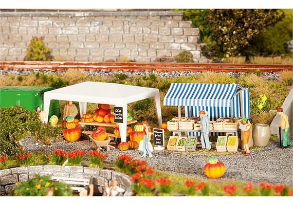 Faller 180613 Gemüse- und Kürbisstand HO - werkseitig ausverkauft 2.2016/sm | Bild 1