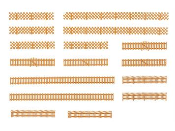Faller 180860 3 Gartenzäune - H0 (1:87)