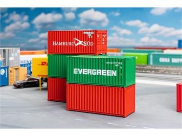 Faller 182051 20' Container, 5er-Set - H0 (1:87)