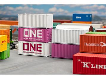 Faller 182052 20' Container ONE, 5er-Set - H0 (1:87)