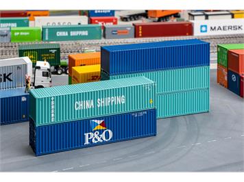 Faller 182151 40' Container, 5er-Set - H0 (1:87)