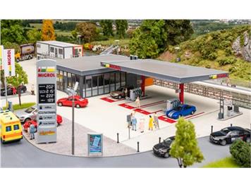 Faller 190559 Migrol Tankstelle mit Migrolino Shop, Ep. VI, Bausatz - H0 1:87