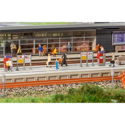 Faller 222111 Moderner Bahnsteig mit Zubehör - N (1:160)