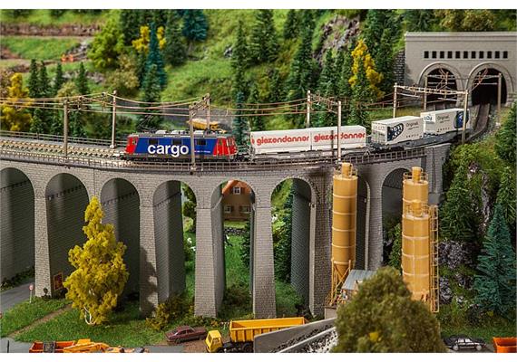 Faller 222598 Viadukt-Set, 2-gleisig, gebogen, N | Bild 1