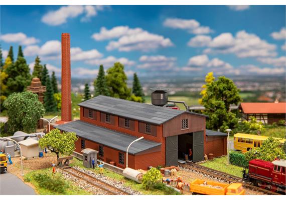 Faller 231720 Fabrik mit Schornstein, patiniert - N (1:160) | Bild 1