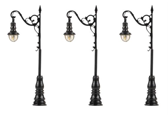 Faller 272127 LED-Laterne, Bogenleuchte, 3 Stück - N (1:160) | Bild 1