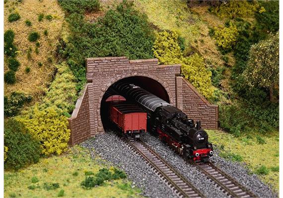 Faller 272579 2 Tunnelportale mit Mauerplatte - N (1:160) | Bild 1