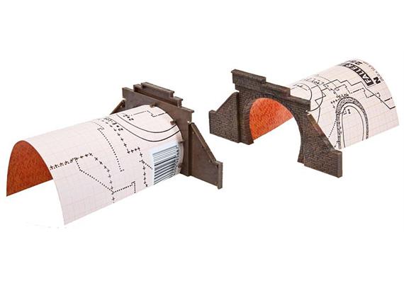 Faller 272579 2 Tunnelportale mit Mauerplatte - N (1:160) | Bild 2