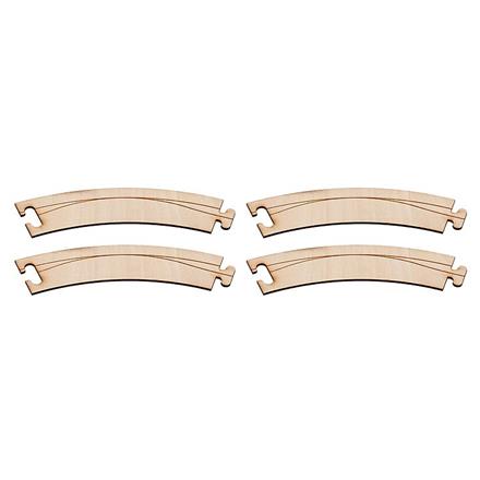 Faller Car System 161920 Laser-Street Fahrbahnbogen (45 °, R = 268, 4 Stk.) - H0 (1:87)