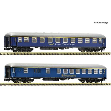 Fleischmann 6260083 2-tlg. Set 2: Schnellzugwagen, Suisse Train Bleu - N (1:160)