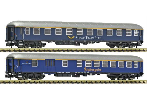 Fleischmann 6260083 2-tlg. Set 2: Schnellzugwagen, Suisse Train Bleu - N (1:160)