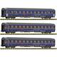 Fleischmann 6260084 3-tlg. Set: Eurofima-Wagen „Nightjet“, ÖBB - N (1:160)
