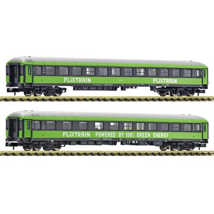 Fleischmann 6260085 2-tlg. Set 1: Reisezugwagen, FlixTrain - N (1:160)
