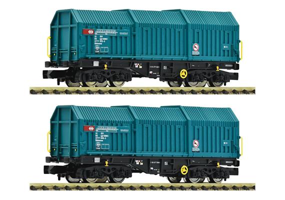 Fleischmann 6660037 2-tlg. Set: Teleskophaubenwagen, SBB - N (1:160)