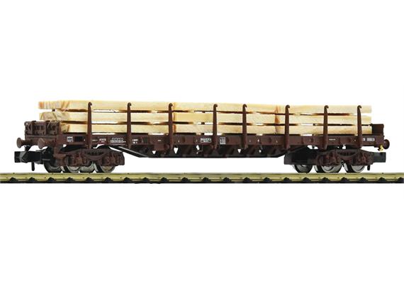 Fleischmann 6660049 Rungenwagen, Gattung Rs, der SBB mit Holzbeladung - N (1:160)
