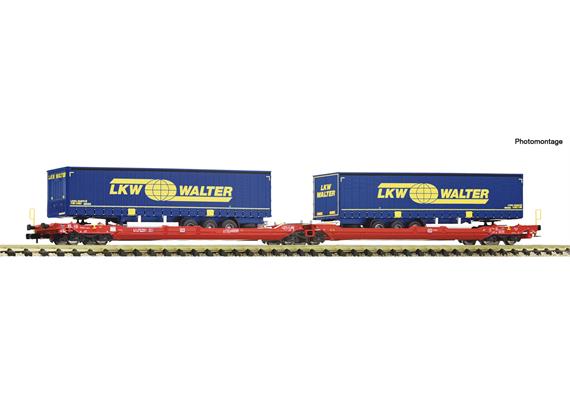 Fleischmann 6660050 Doppeltaschen-Gelenkwagen T3000e, DB AG "LKW Walter" - N (1:160)