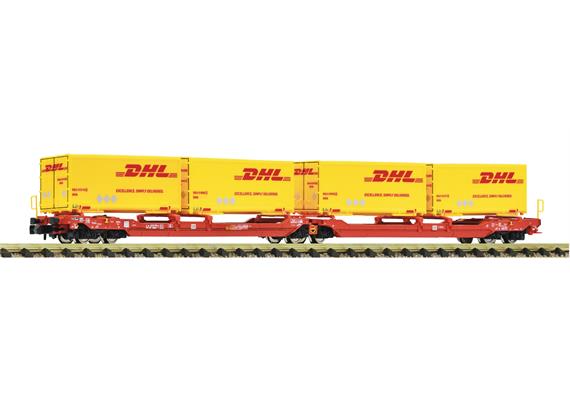 Fleischmann 6660051 Doppeltaschen-Gelenkwagen T3000e, DB AG "DHL" - N (1:160)