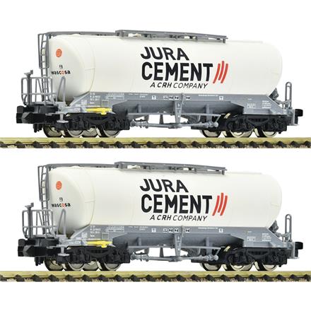 Fleischmann 6660090 2-tlg. Set: Silowagen, Wascosa/Jura Cement - N (1:160)