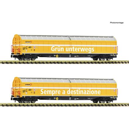 Fleischmann 6660155 2-tlg. Set: Großraum-Schiebewandwagen „Die Post“, Wascosa - N (1:160)
