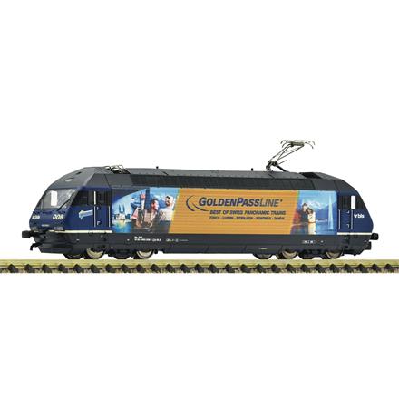 Fleischmann 7570083 BLS E-Lok Re 465 008-1 „Goldenpass“, DC, digital DCC mit Sound - N