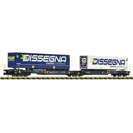 Fleischmann 825029 Doppeltaschen-Gelenkwagen T2000, Wascosa, Spedition Dissegna - N