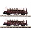 Fleischmann 825805 2-tlg. Set: Steckrungenwagen, DR - N (1:160)