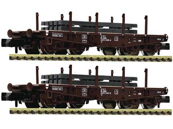 Fleischmann 845609 2-tlg. Set: Schwerlast-Flachwagen, ÖBB - N (1:160)