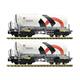 Fleischmann 848901 Güterwagenset Silowagen 2teilig, Holcim/Wascosa - N (1:160)
