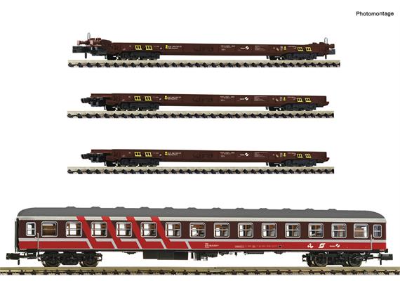 Fleischmann 881914 4-tlg. Set: Rollende Landstraße, ÖBB, N (1:160)