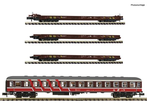 Fleischmann 881914 4-tlg. Set: Rollende Landstraße, ÖBB, N (1:160)
