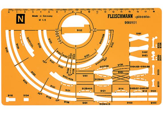 Fleischmann 995101 Gleisplanschablone - N (1:160)
