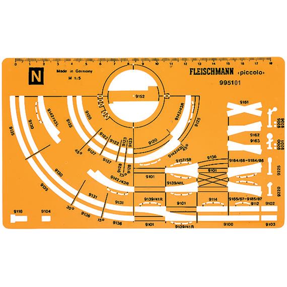 Fleischmann 995101 Gleisplanschablone - N (1:160)