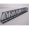 HACK 11550 K63S Lange Kastenbrücke schräg, 63 cm grau, eingleisig - H0 (1:87)