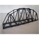 HACK 13030 Bogenbrücke 24 cm grau, B24 Fertigmodell aus Weissblech, H0 1:87