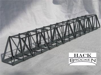 HACK 21200 Lange Kastenbrücke schräg 35 cm KN35, Fertigmodell aus Weissblech - N (1:160)