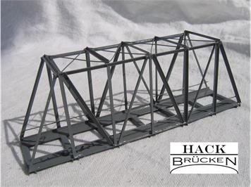 HACK 41050 Kastenbrücke 9,5 cm KZ9 Fertigmodell aus Weissblech - Z (1:220)