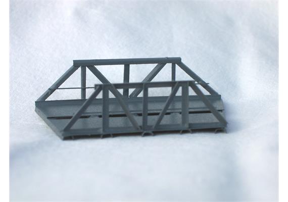 HACK 46050 Kurvenelement R=145mm, 22,5° RZA Fertigmodell aus Weissblech - Z (1:220)