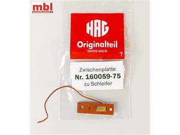 HAG 160059-75 Zwischenplatte zu Schleifer, H0