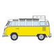 Hasegawa 20689 Volkswagen Type 2 mit Dachträger - Massstab 1:24