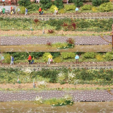 HEKI 1805 100 Grasbüschel weiss-erika