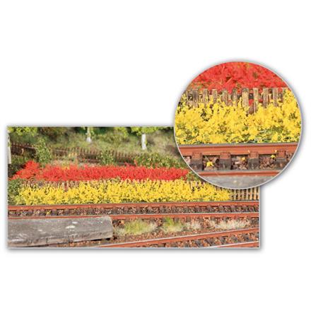 HEKI 1819 8 Grasstreifen gelb/rot, 100 mm, 10 mm hoch