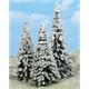 Heki 2100 3 Schneetannen 16 - 21 cm - H0, H0m, N