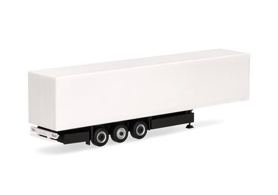 Herpa 077071 Krone E-Trailer Kühlkofferauflieger 3achs, weiss - H0 1:87 | Bild 2
