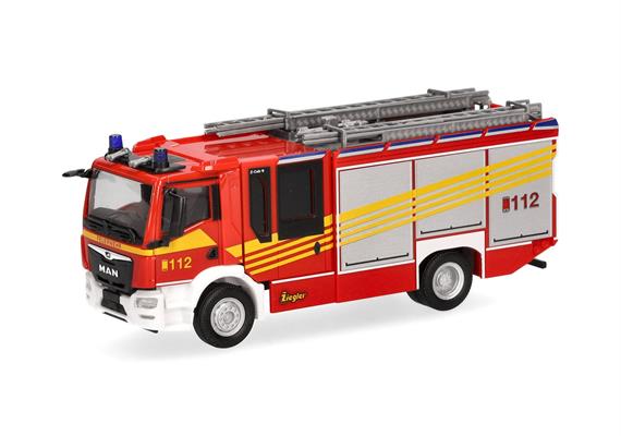 Herpa 097086 MAN TGM CC Ziegler Z-Cab "Feuerwehr" - Massstab 1:87 | Bild 1