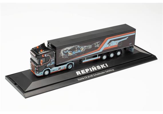 Herpa 122283 Scania CR 20 HD Schubboden-Sattelzug "Repinski / Le Mans" - H0 (1:87) | Bild 3