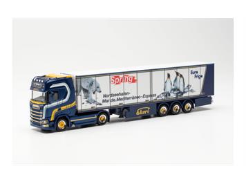 Herpa 315586 Scania CS 20 HD Kühlkoffer-Sattelzug "Spring" - H0 (1:87)