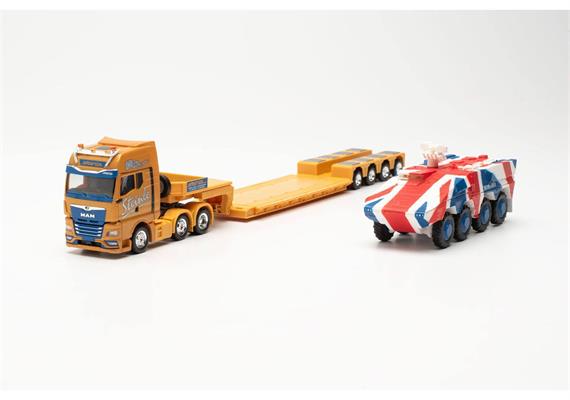 Herpa 316439 MAN TGX GX 6x2 Tieflade-Sattelzug "Spedition Steinle" - H0 (1:87) | Bild 5