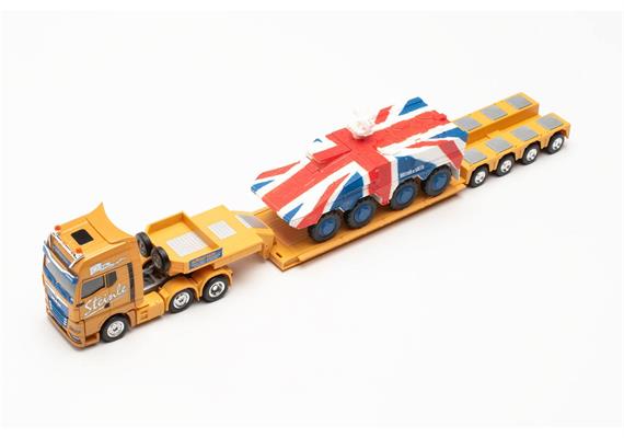 Herpa 316439 MAN TGX GX 6x2 Tieflade-Sattelzug "Spedition Steinle" - H0 (1:87) | Bild 4